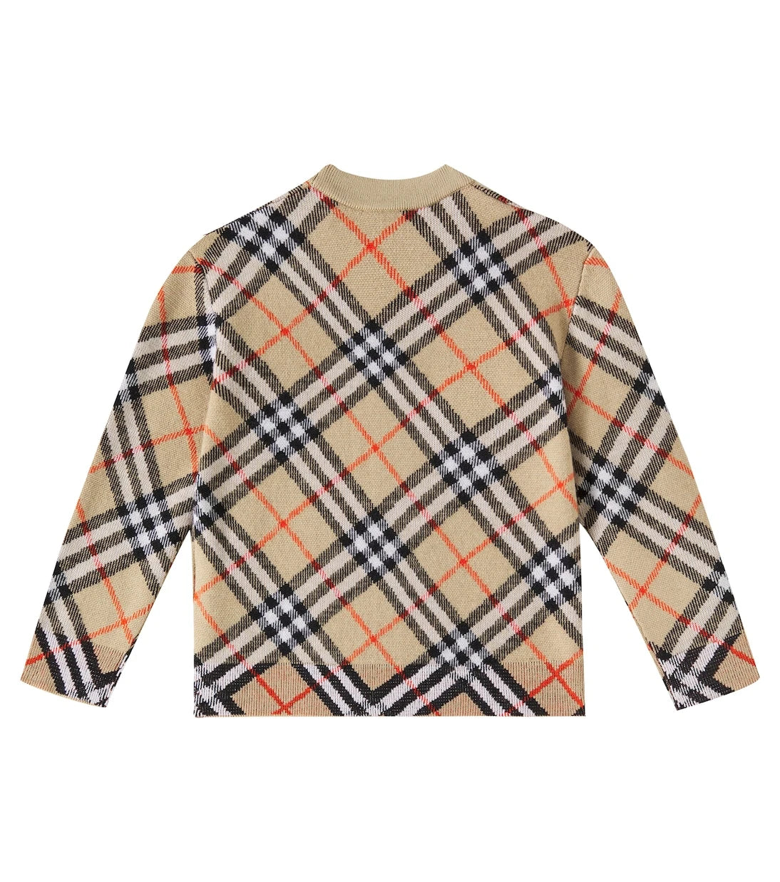 Burberry Kids - Burberry Check wool cardigan