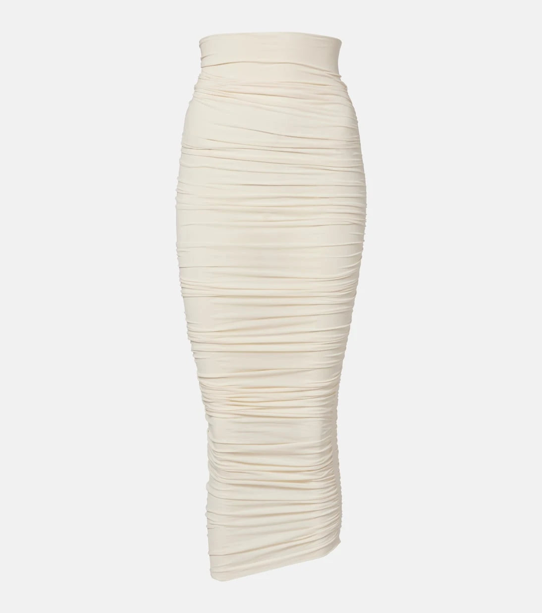 Wolford - Draped sheer high-rise midi skirt