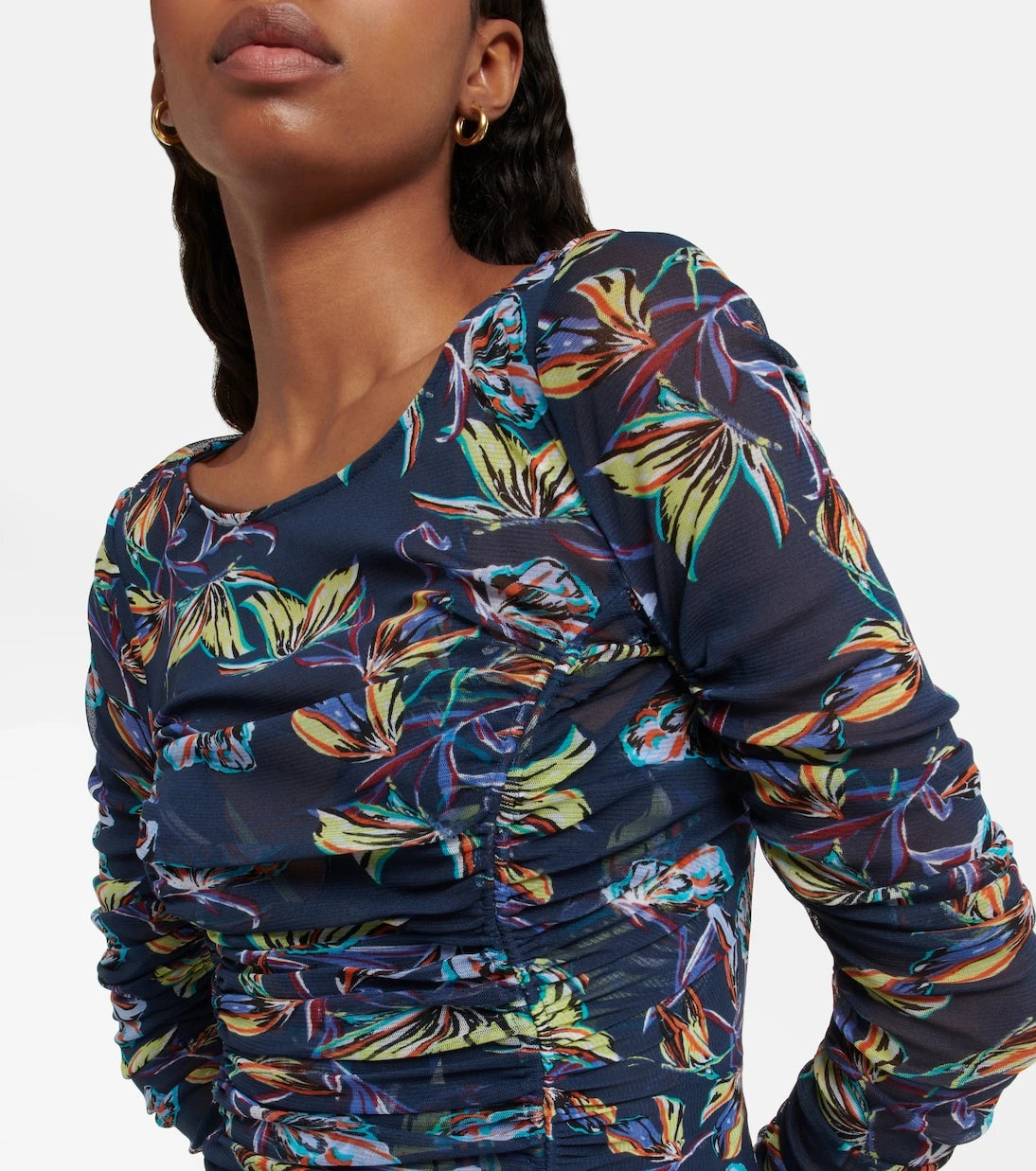Diane von Furstenberg - Corinne printed mesh midi dress