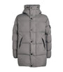 Grey Nylon Crinkle Reps Down Parka