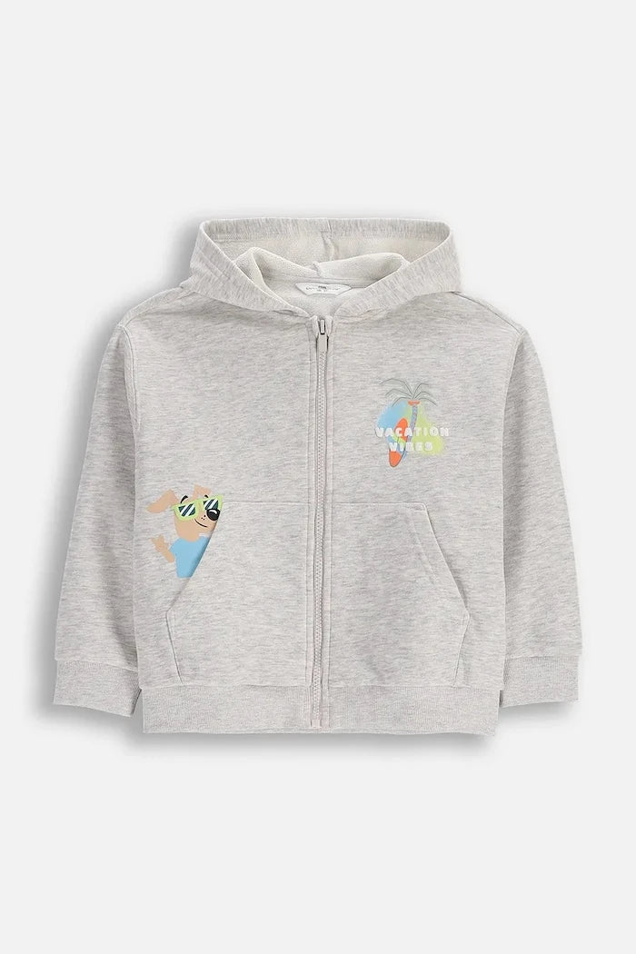 Pamuklu çocuk kapüşonlu sweatshirt Coccodrillo