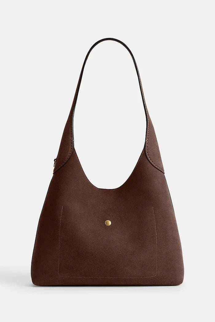 Coach Kadın Süet Brooklyn Shoulder Bag 28