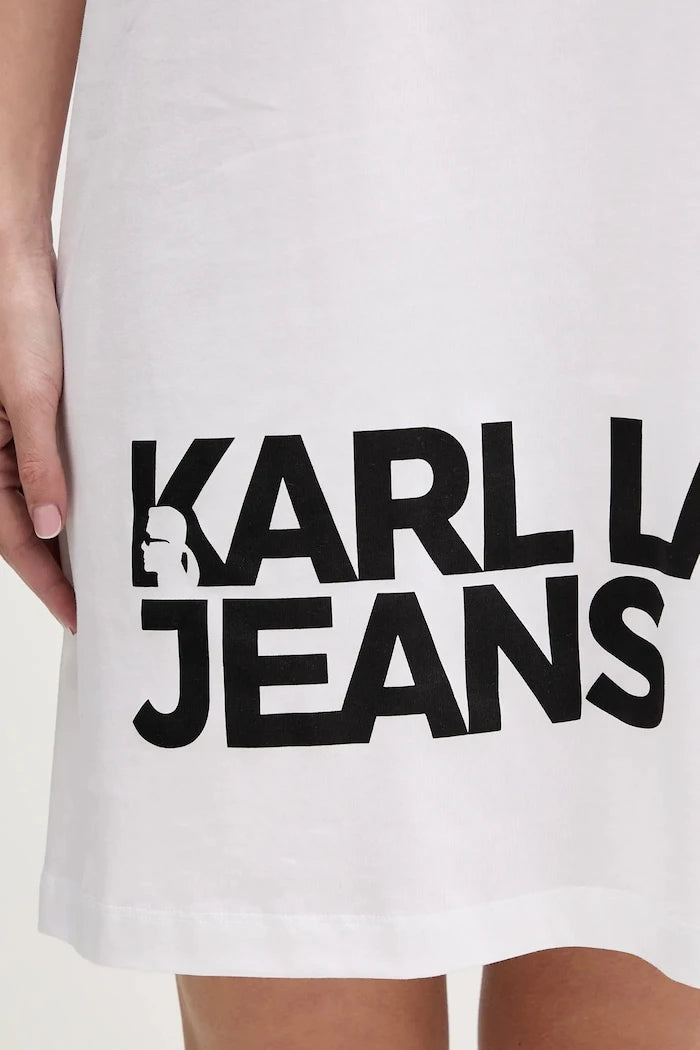 Karl Lagerfeld Jeans pamuk elbise