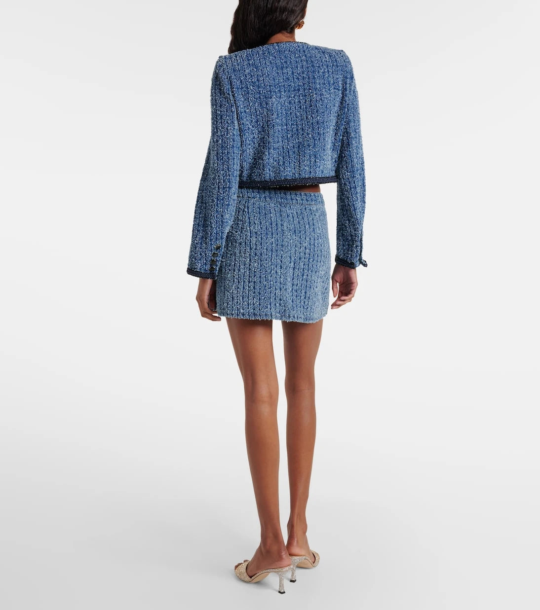 Self-Portrait - Denim miniskirt