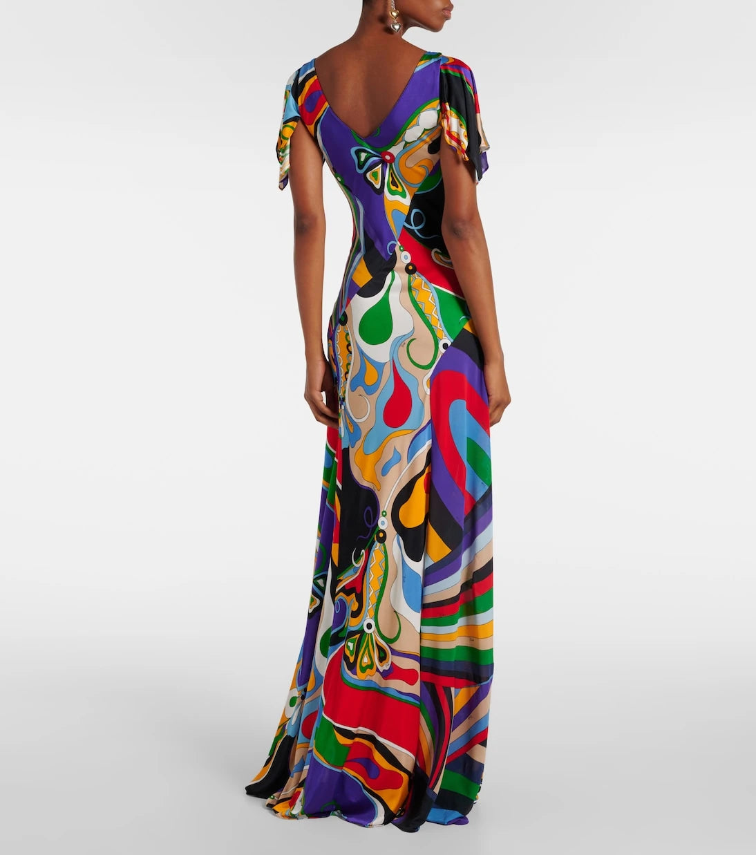 Pucci - Orchidee and Iride jersey gown