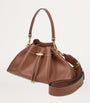 Brown Medium Cinch Leather Bucket Bag