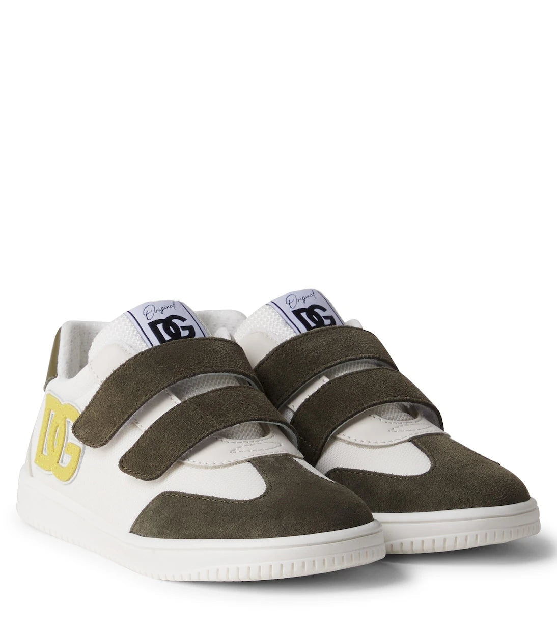 Dolce&Gabbana Kids - DG leather-trimmed sneakers