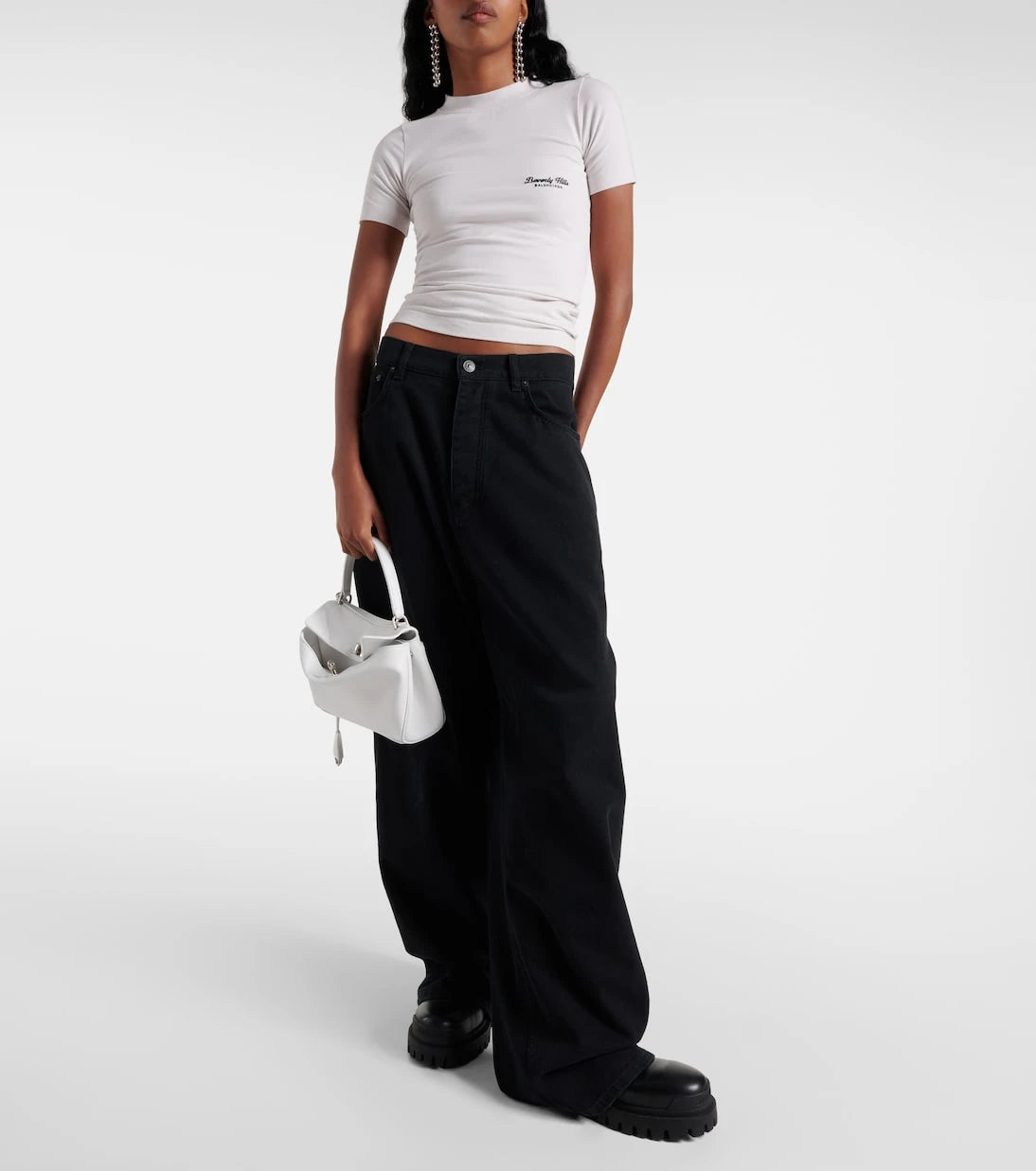 Balenciaga - Beverly Hills cotton jersey T-shirt