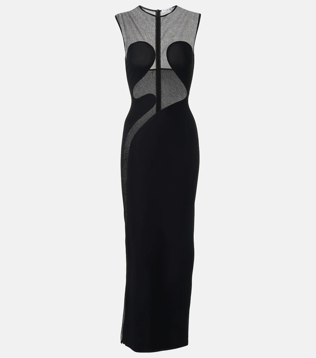 Alaïa - Paneled maxi dress