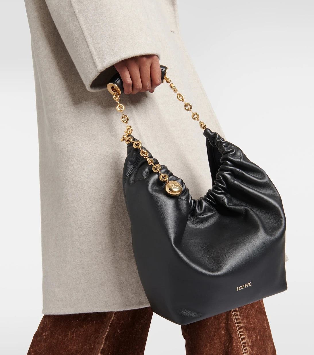 Loewe - Squeeze Small leather shoulder bag