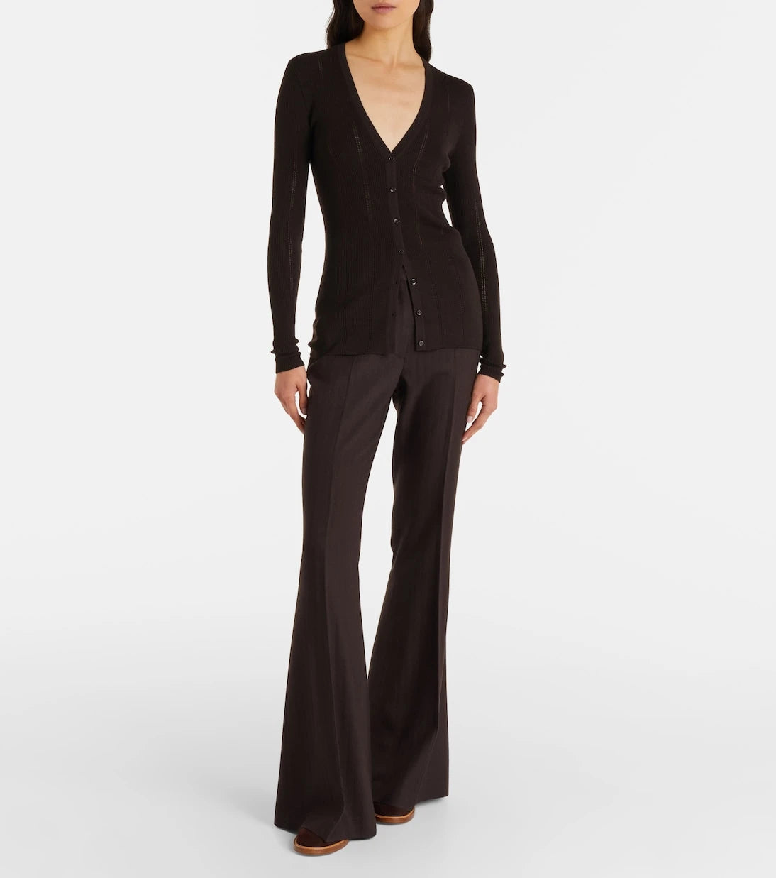 Gabriela Hearst - Lillian rib-knitted wool cardigan