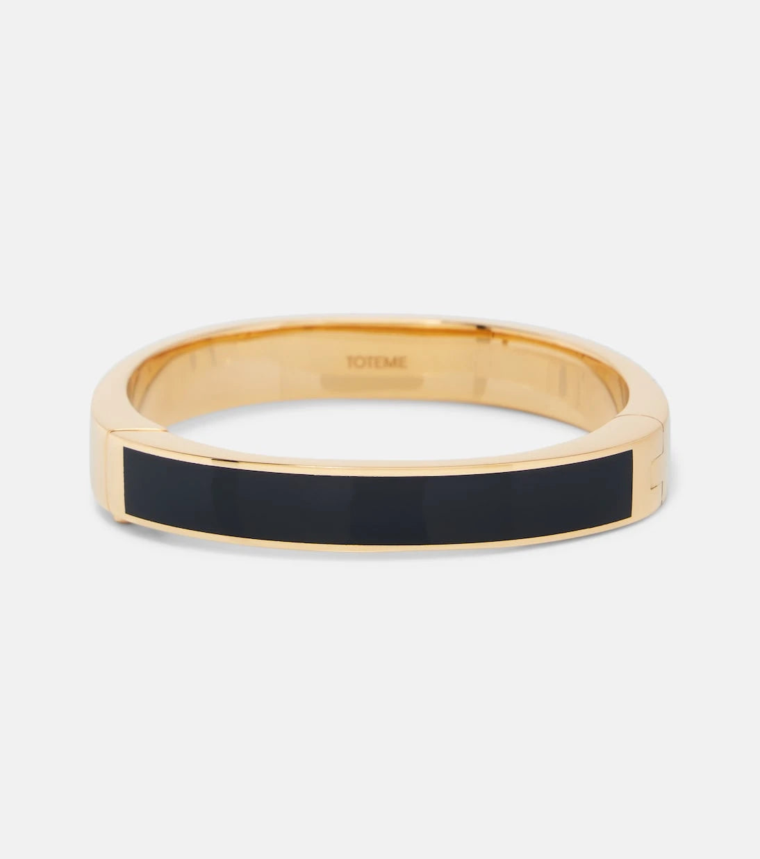 Toteme - Signature enamel gold-plated bangle