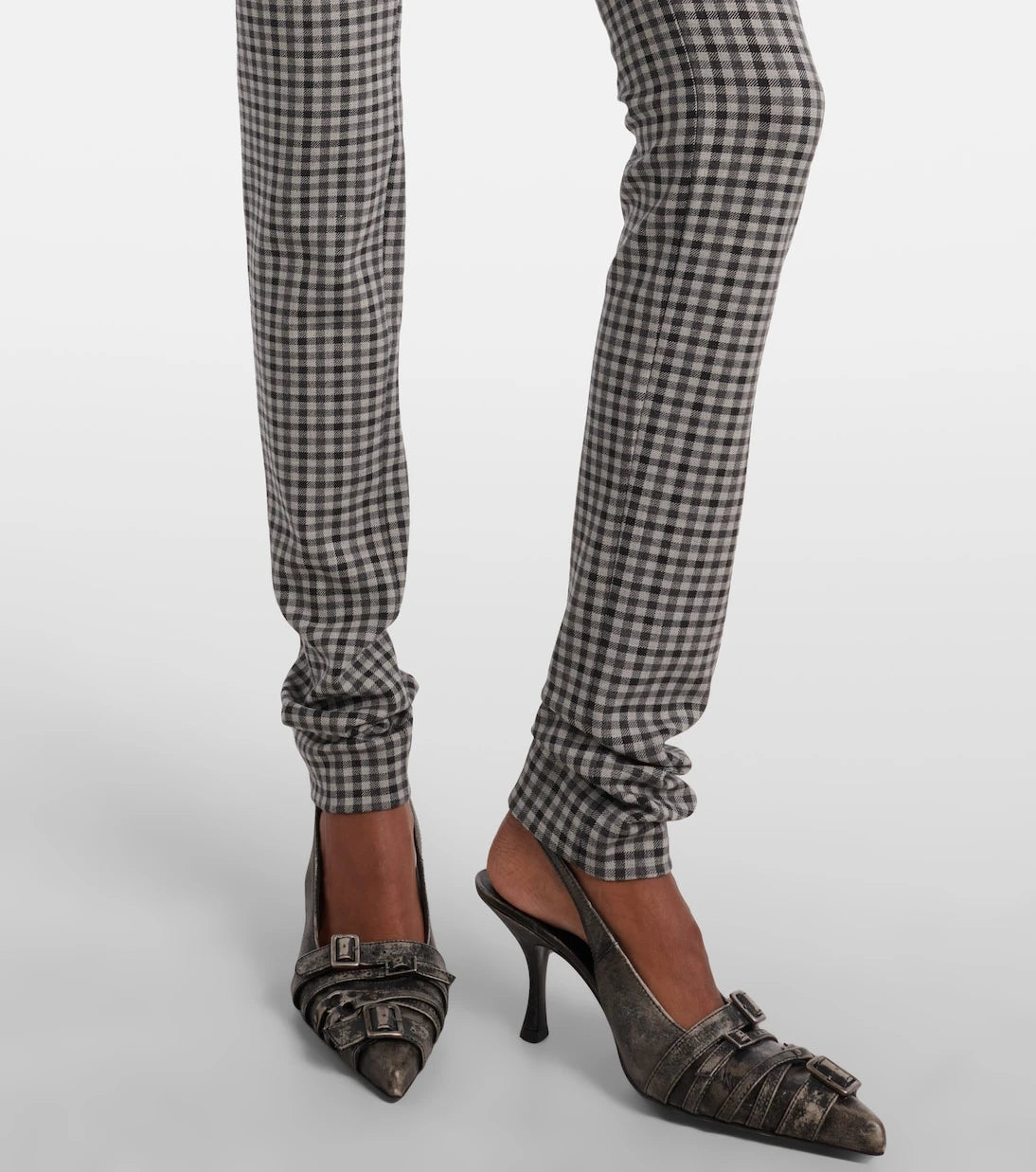 Acne Studios - Checked wool-blend slim pants