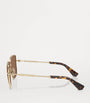 Gold Pilot Sunglasses
