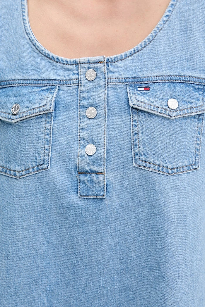 Tommy Jeans разкроена рокля от деним