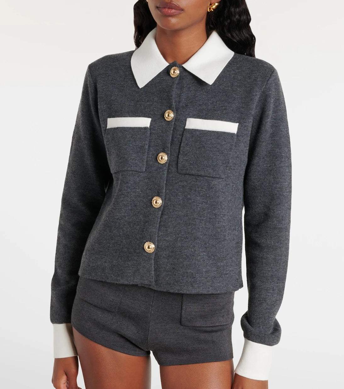Self-Portrait - Wool-blend cardigan