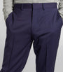 Wool Serge Straight Trousers