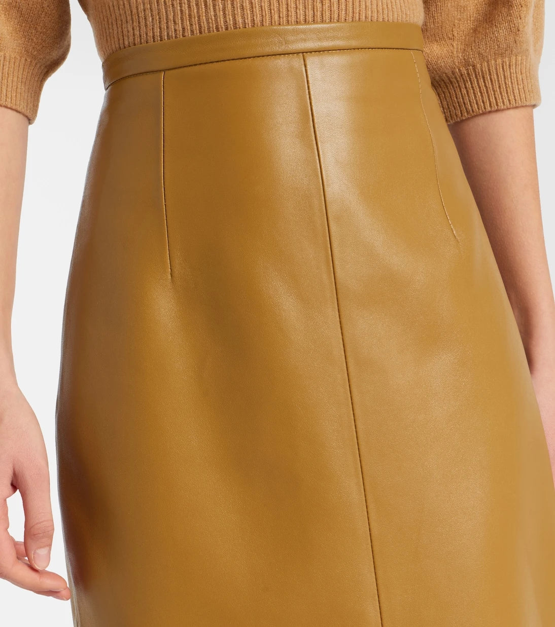Khaite - Winton leather maxi skirt