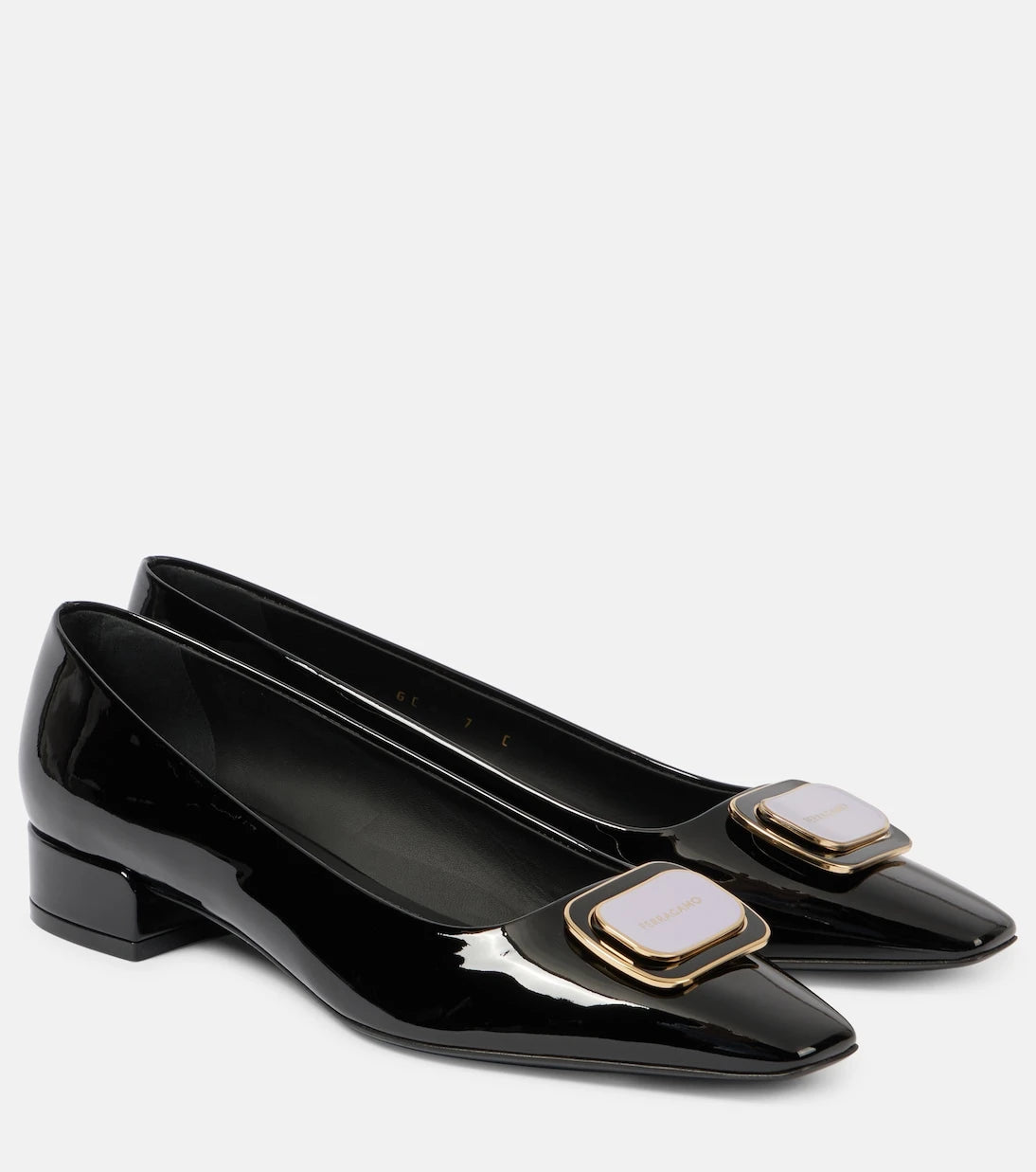 Ferragamo - Venera patent leather ballet flats