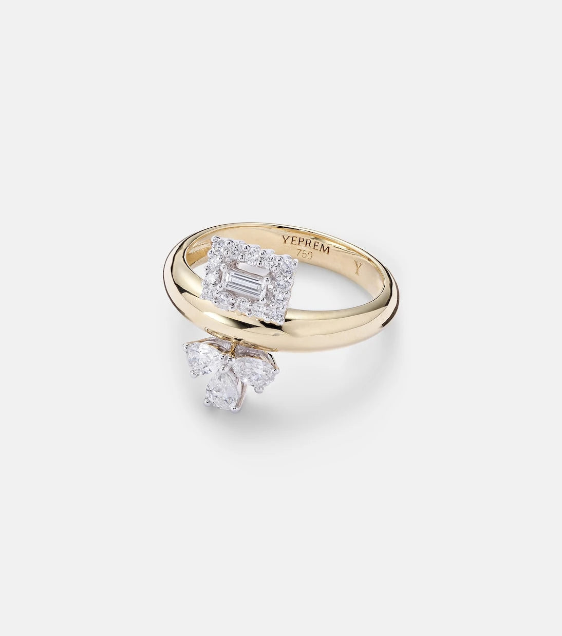 Yeprem - Golden Strada 18kt gold ring with diamonds