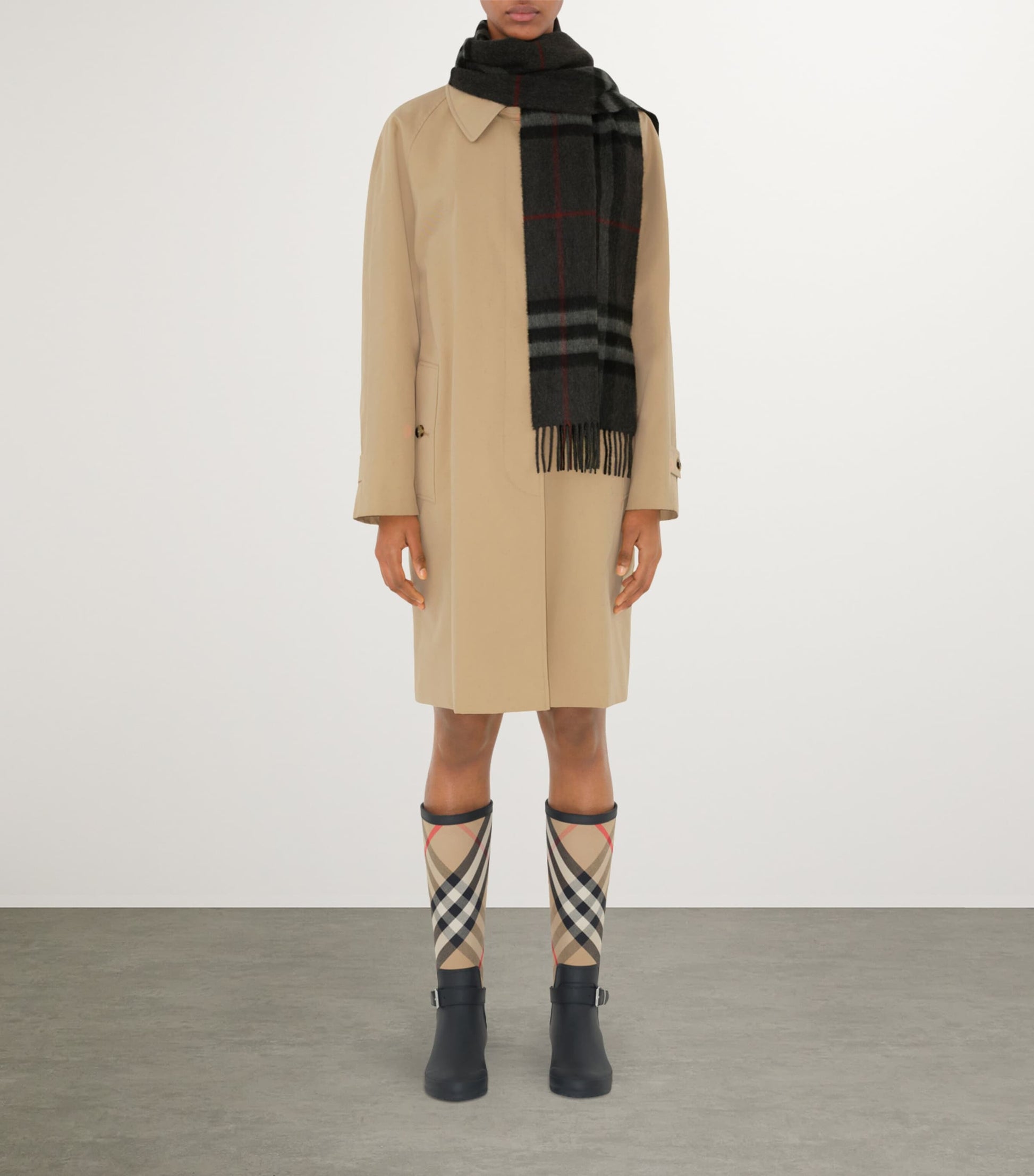 Burberry Cashmere Check Scarf