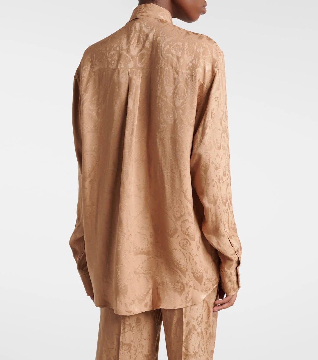 Stella McCartney - Leopard-print silk-blend jacquard blouse