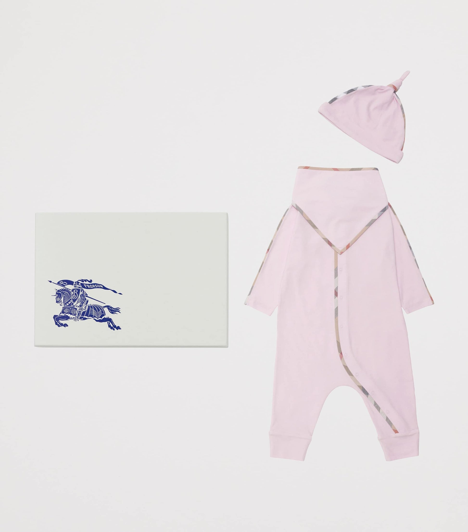 Burberry Kids Cotton All-In-One, Hat and Bib Gift Set (1-18 Months)