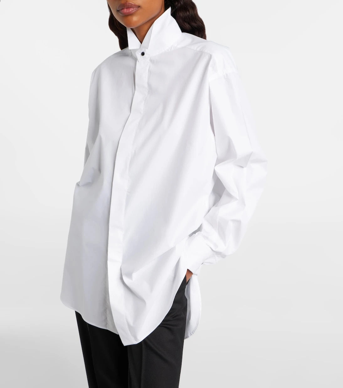 Phoebe Philo - Oversized cotton-blend shirt