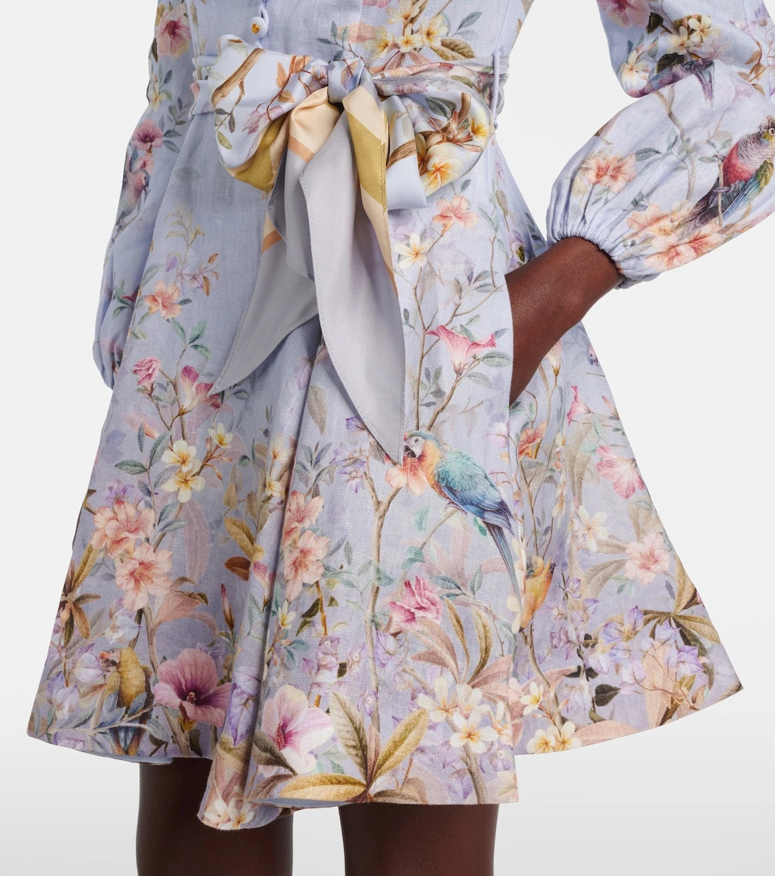 Zimmermann - Rebellion printed linen minidress
