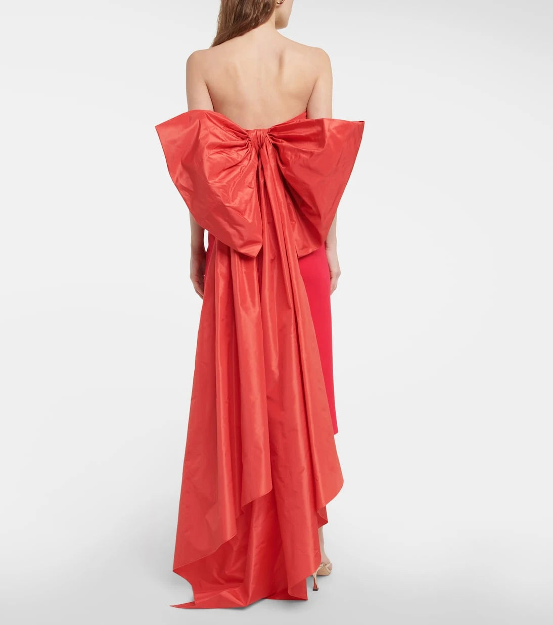 Oscar de la Renta - Satin-trimmed gown
