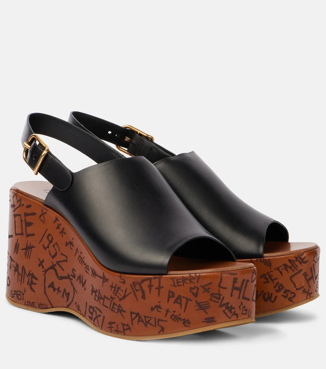 Chloé - Maxime leather wedges