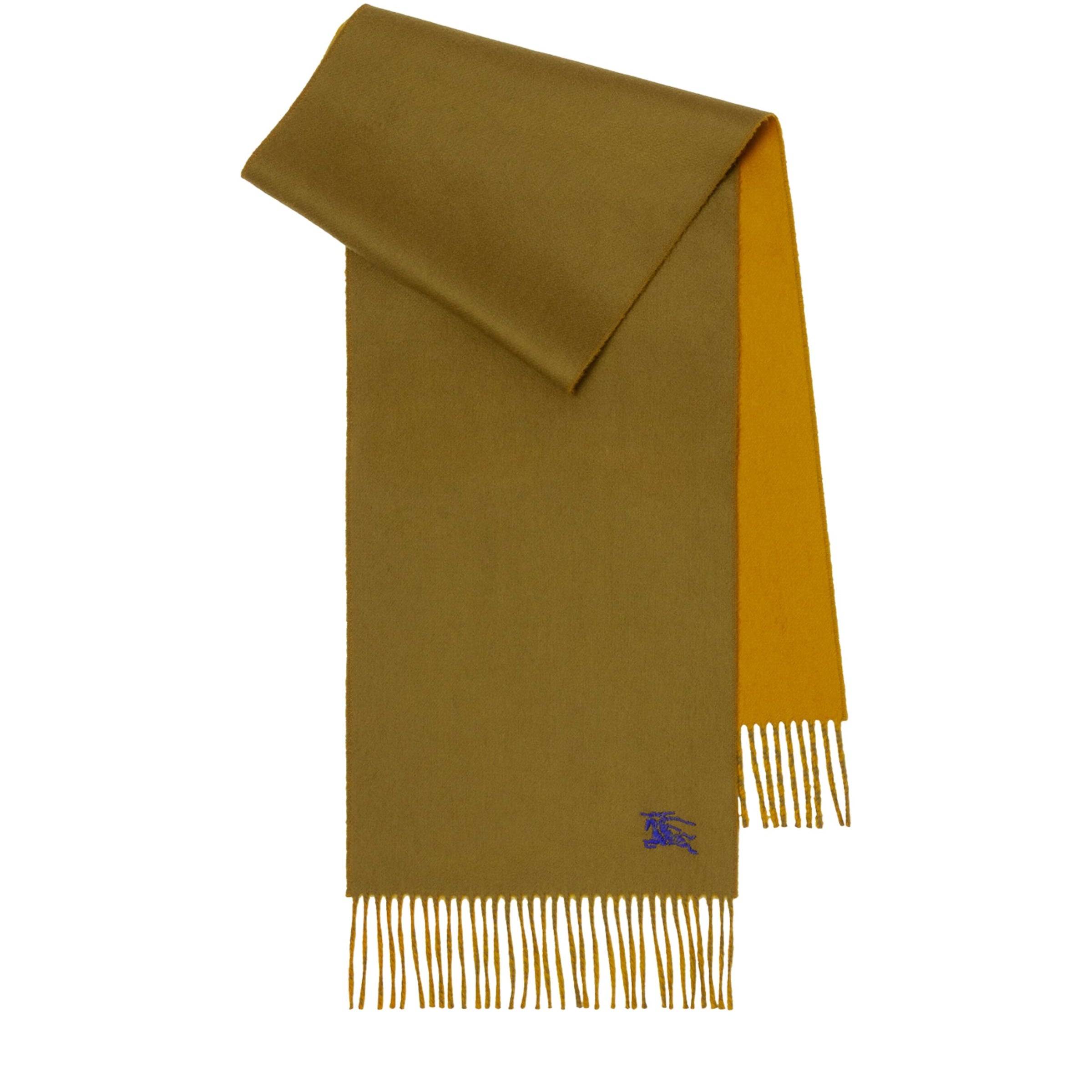 Green Cashmere Reversible EKD Scarf