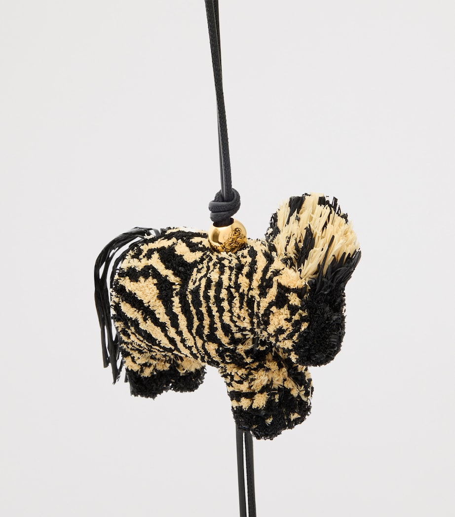 LOEWE Beige x Paula's Ibiza Raffia Zebra Charm