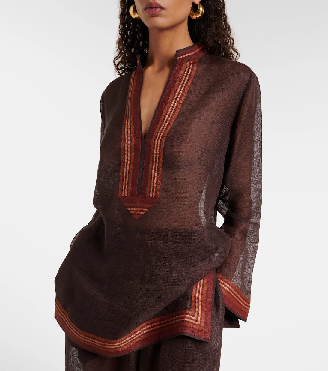 Tory Burch - Sheer linen kaftan