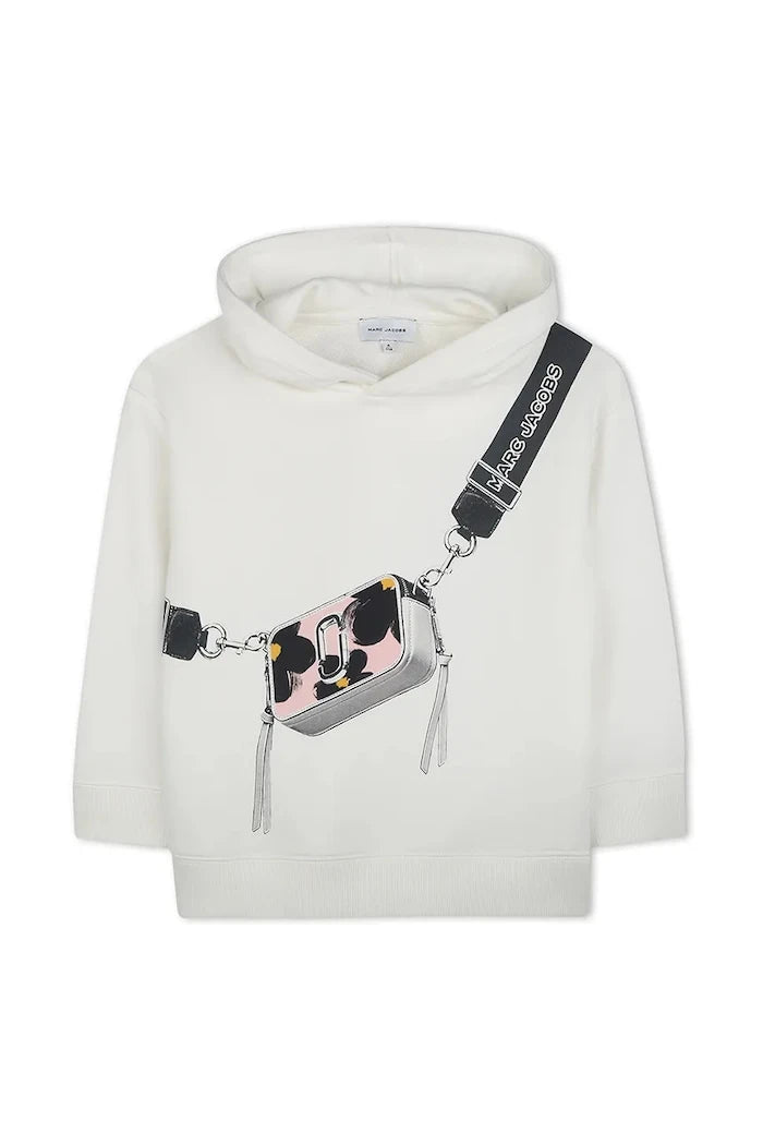 Çocuklar için pamuklu kapüşonlu MARC JACOBS sweatshirt
