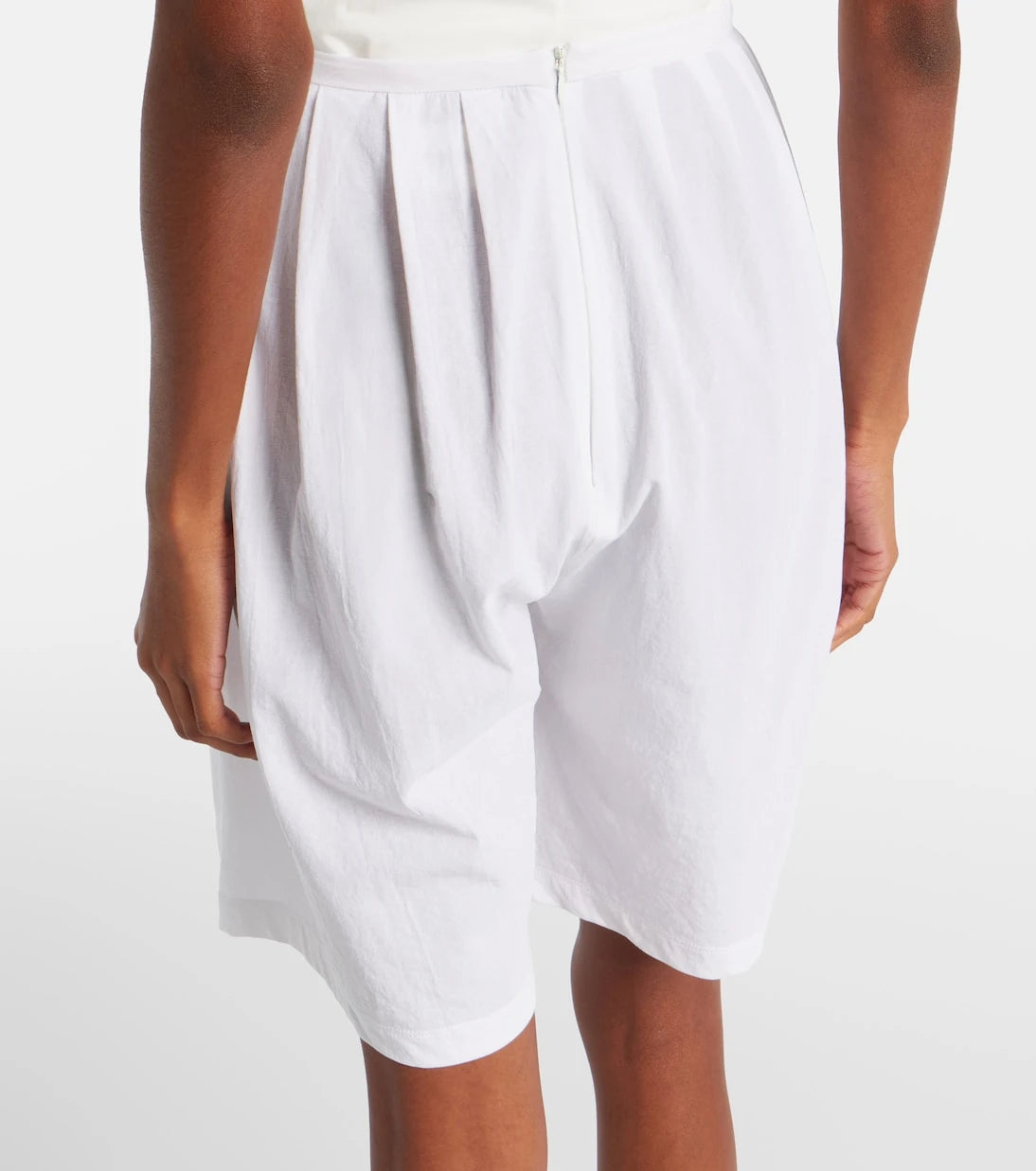 Khaite - Poppy cotton Bermuda shorts