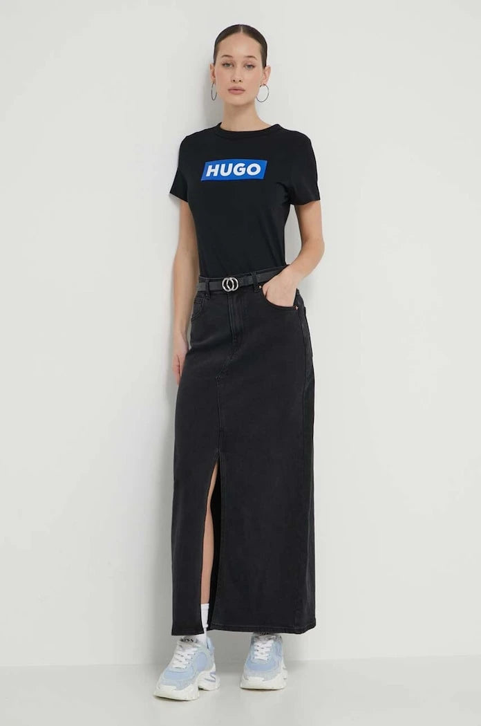 HUGO Blue basic kadın pamuklu Classic Tee_B