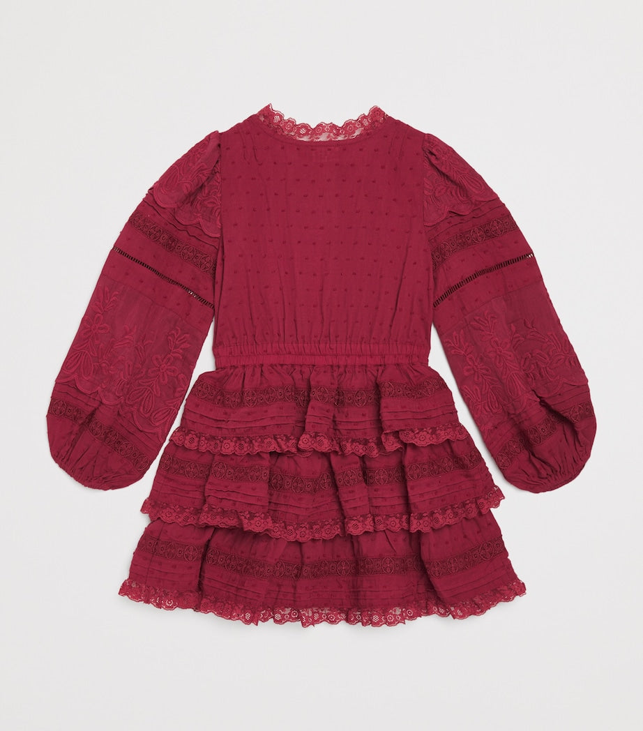Pink Lace Embroidered Betty Dress (3-16 Years)