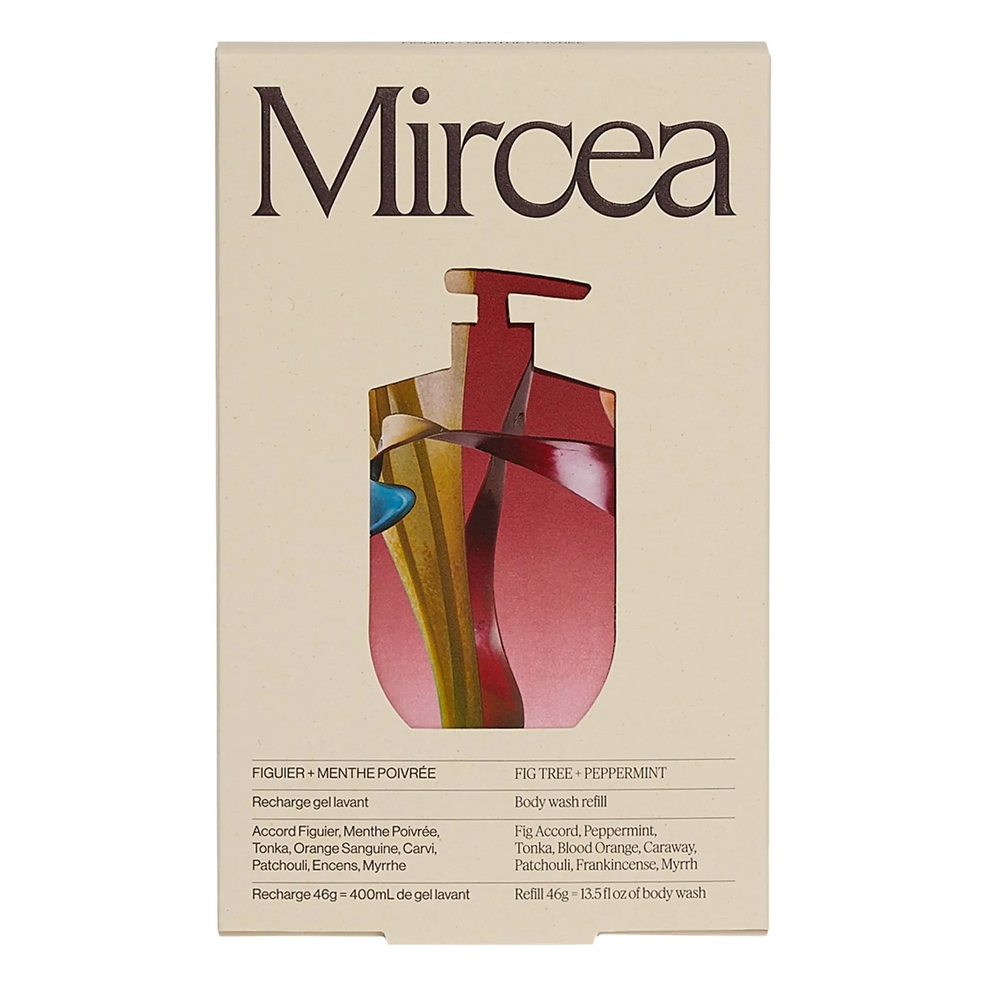 Mircea - Fig Treet + Peppermint shower gel refill - 400ml