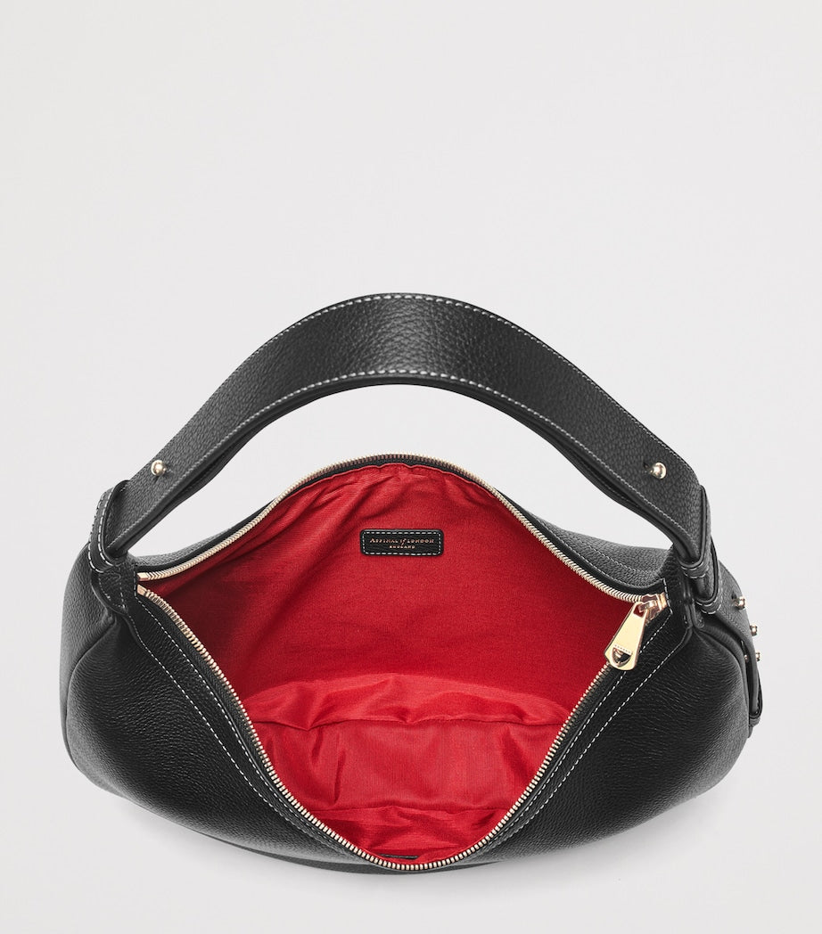 Leather Hudson Crescent Cross-Body Bag