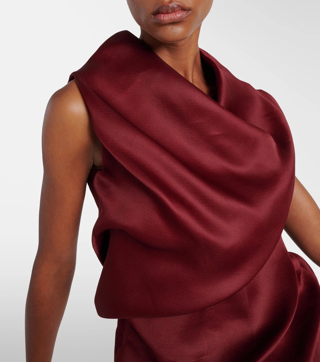 Khaite - Luola draped silk top