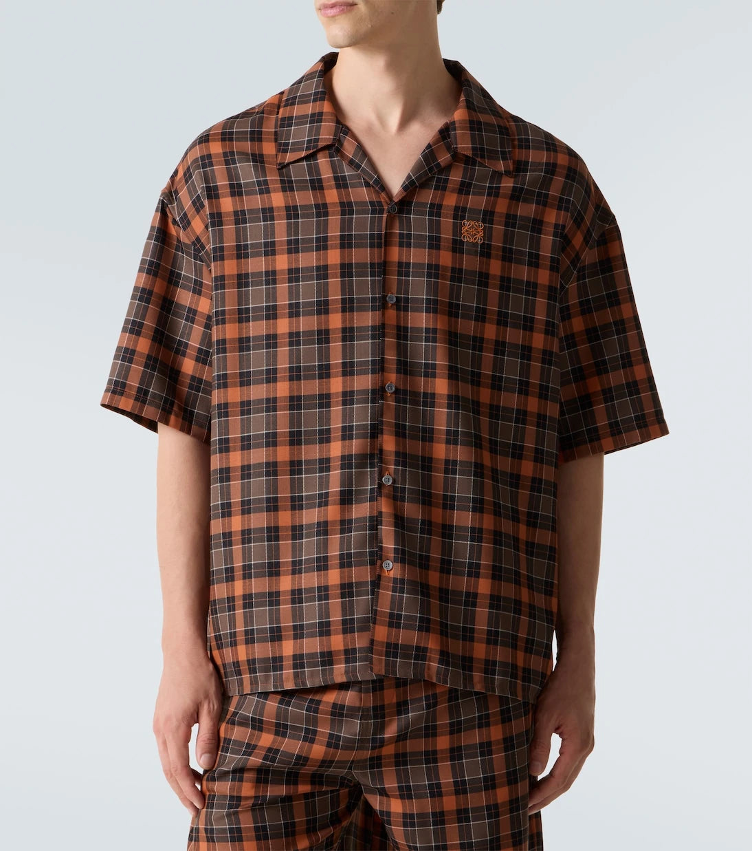 Loewe - Anagram plaid bowling shirt