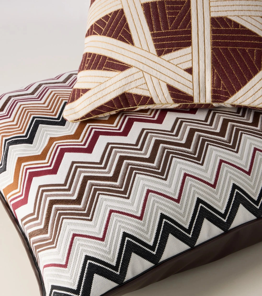 Missoni - وسادة بانتيليريا زجزاج من مزيج القطن