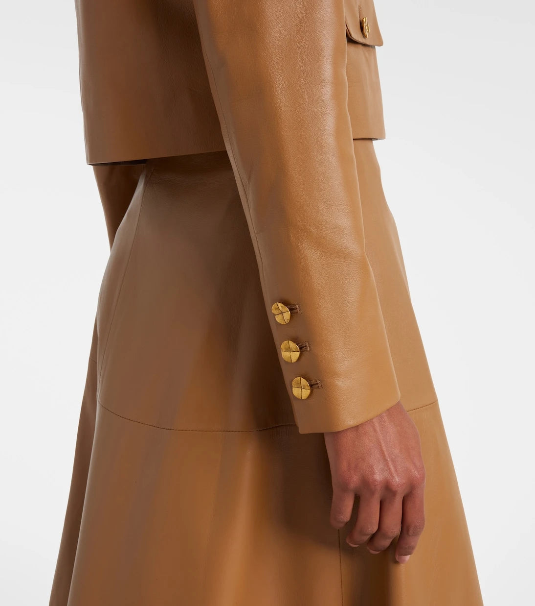 Altuzarra - Astley cropped leather jacket