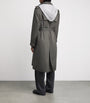 MM6 Maison Margiela Grey Cotton Hood-Detail Trench Coat