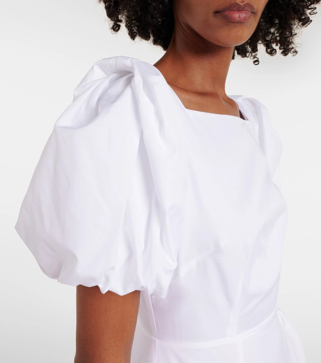 Simone Rocha - Puff-sleeve cotton poplin midi dress