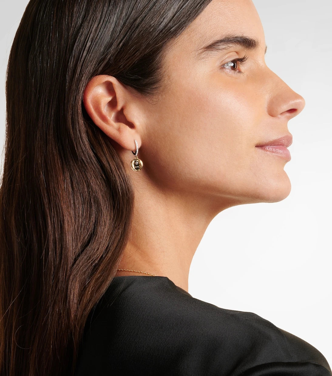 FoundRae - Vivacity Mini 18kt yellow and white gold single earring with diamonds