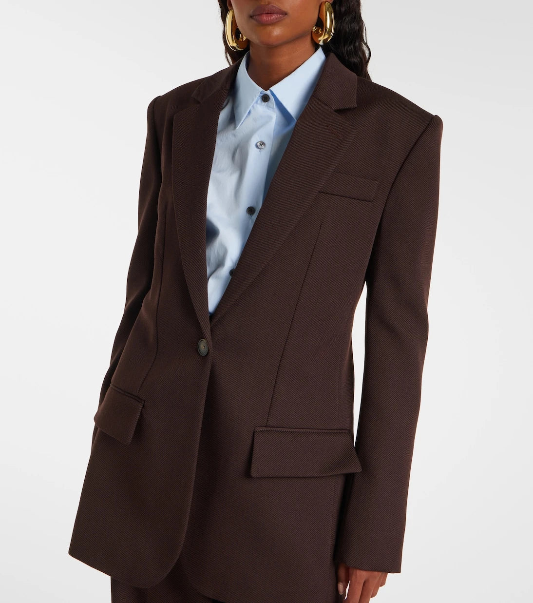 Stella McCartney - Single-breasted virgin wool blazer