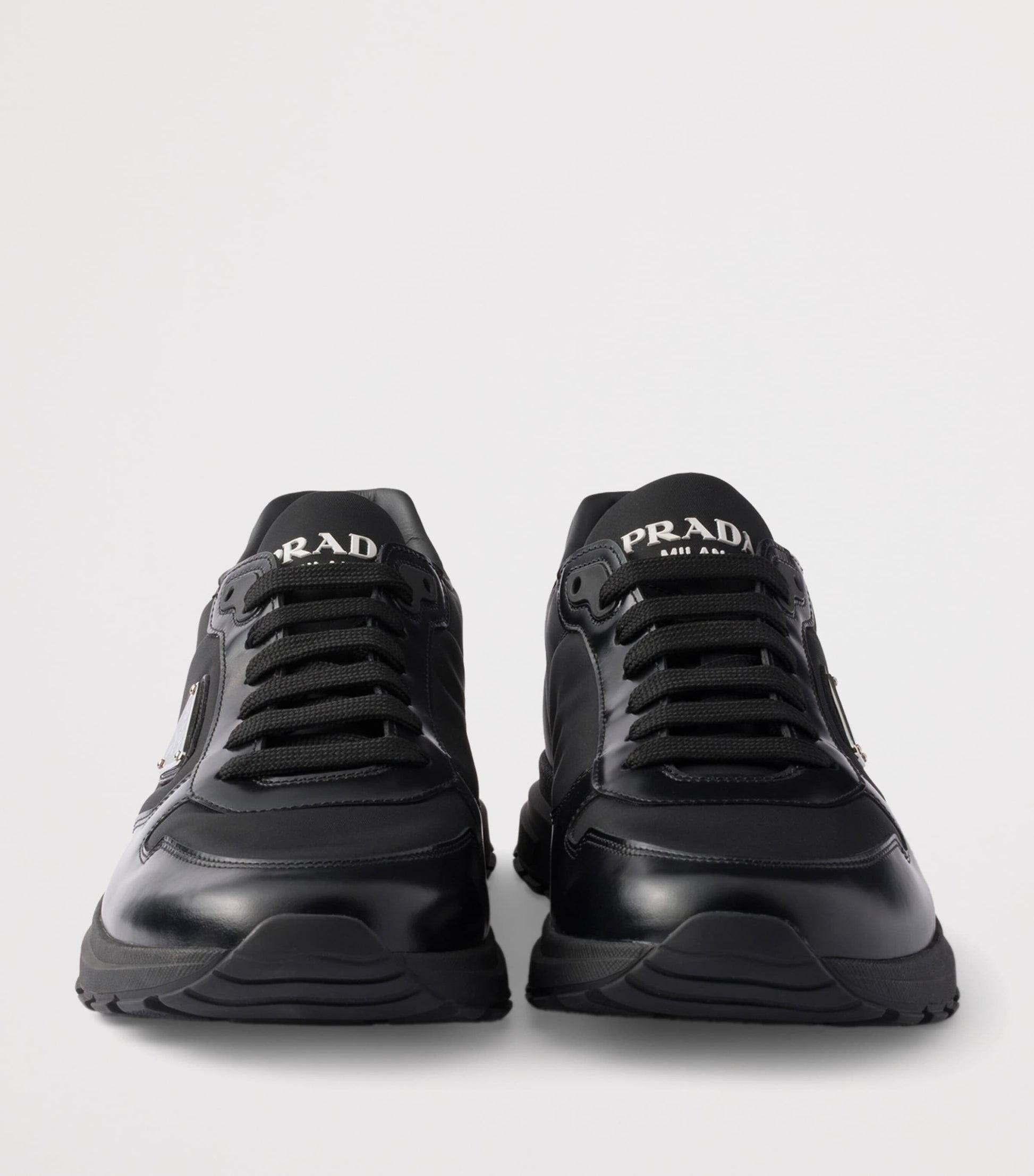 Re-Nylon and Leather Prax 01 Sneakers
