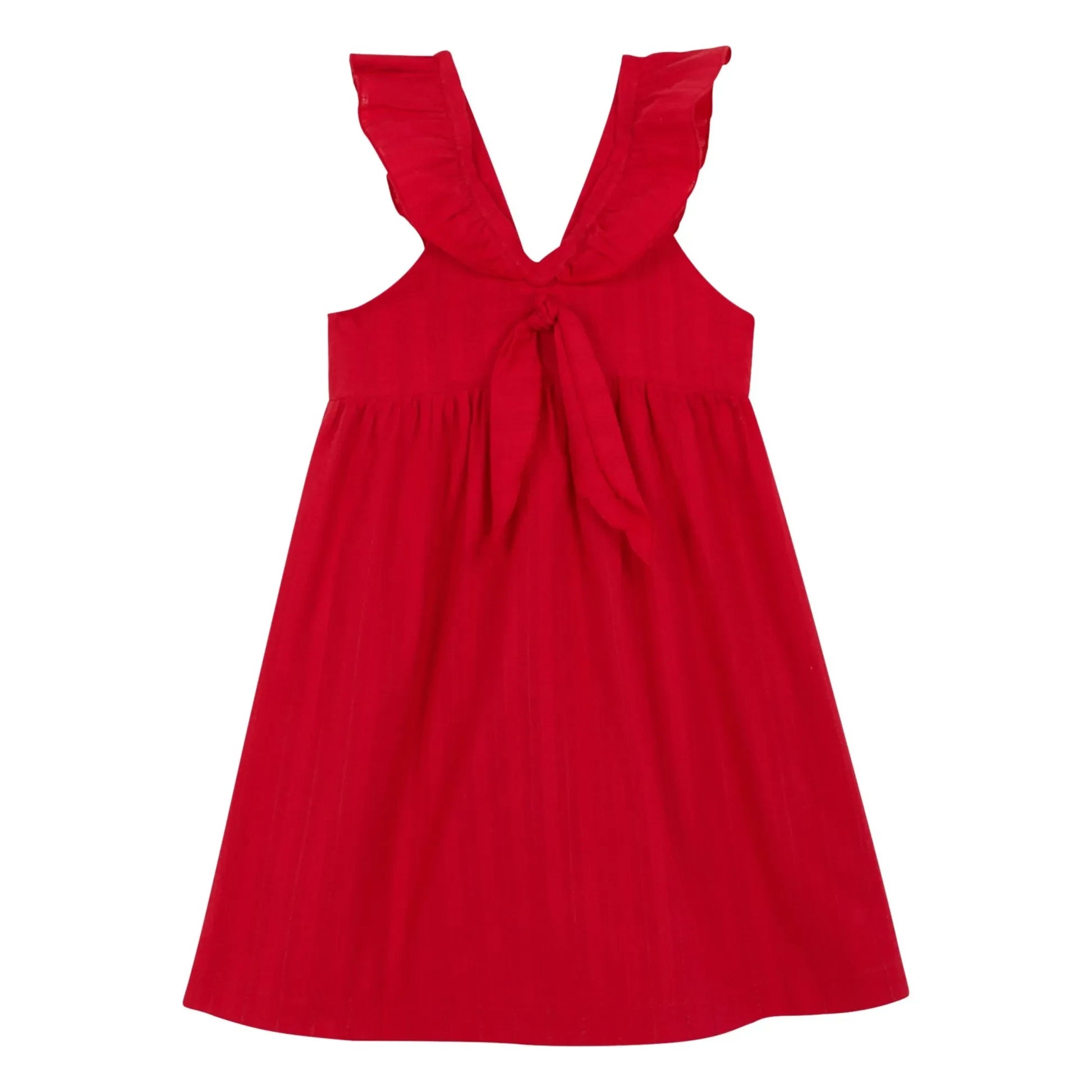 birinit - Chili Midi Dress Organic Cotton | Red